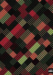 Abstract square pixel mosaic background. Eps10 Vector illustration
