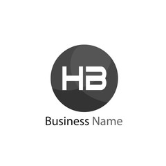 Initial HB Letter Logo Design