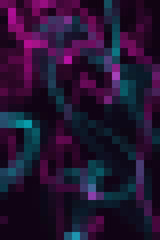 Colorful vivid pixel squares dynamic and vibrant background for interesting and creative ideas. Suitable for web, print, wallpapers.