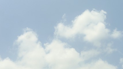 Blue sky and cloud on blur backgtound