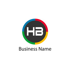 Initial HB Letter Logo Design