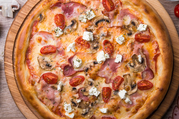 Hot italian pizza