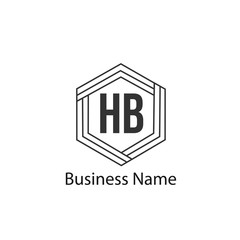 Initial HB Letter Logo Design