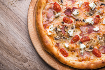 Hot italian pizza