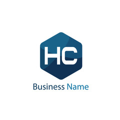 Initial HC Letter Logo Design