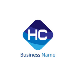 Initial HC Letter Logo Design