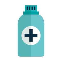 bottle drugs isolated icon