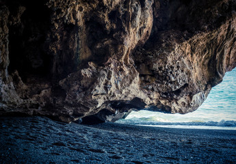 Stunning cave in the seacoast of Palinuro Cilento Italy