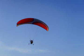 paraglider in the sky