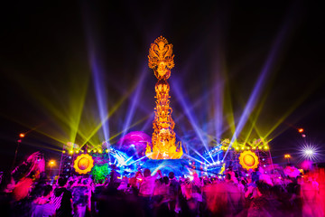 People watch rock concerts