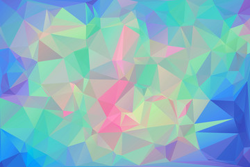 Geometric colorful low poly background with triangular polygons. Abstract design. 