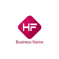 Initial HF Letter Logo Design
