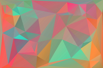 Geometric colorful low poly background with triangular polygons. Abstract design. 