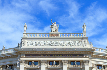 Fototapeta na wymiar View of Hofburgtheater in Vienna, Austria.