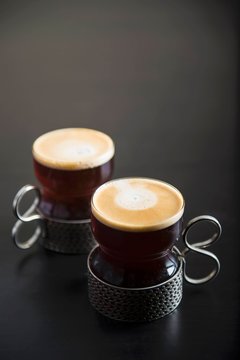 Coffee in Turkish coffee cups