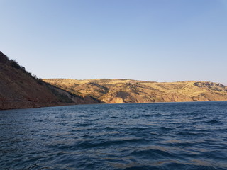 Fototapeta na wymiar uzbekistan beach and river