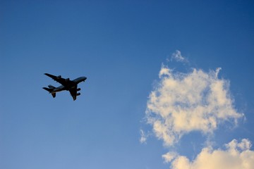 airplane in the sky