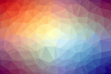 Geometric colorful low poly background with triangular polygons. Abstract design. 