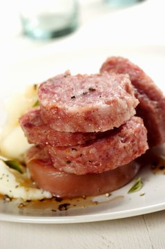 Zampone (stuffed pigs trotters, Italy)