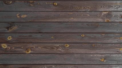 Fototapeta premium dark natural wooden surface table old desk texture background, wood planks grunge wall pattern top view