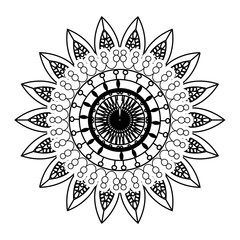 happy diwali card with mandala