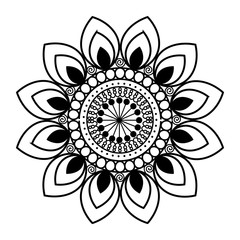 happy diwali card with mandala