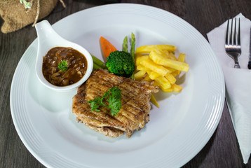 White meat steak
