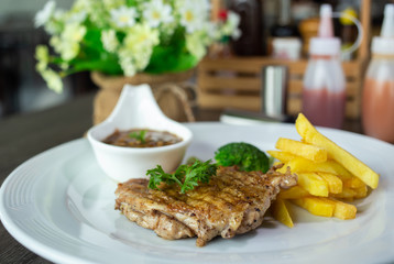 White meat steak