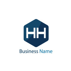 Initial HH Letter Logo Design