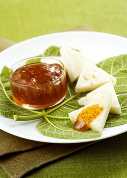 Pecorino cheese with fig compote