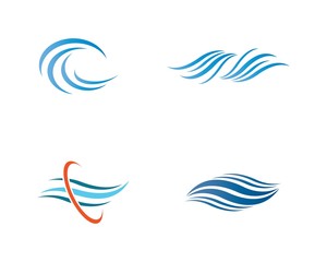 Fototapeta na wymiar Water wave logo