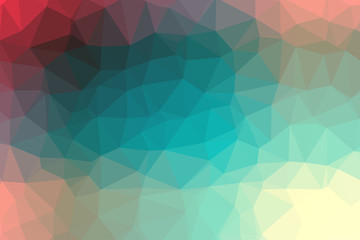Geometric colorful low poly background with triangular polygons. Abstract design. 