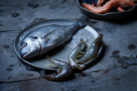 Dorade und Krevetten B