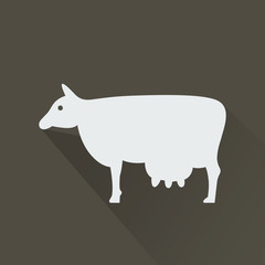 Silhouette icon cow