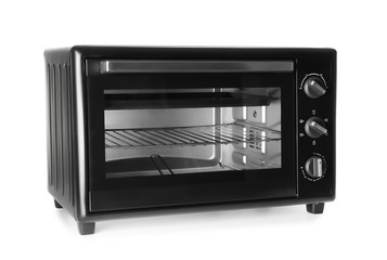 Fototapeta premium Modern electric oven on white background