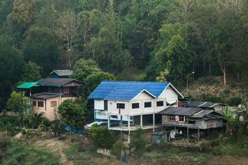 Houses in the jungle