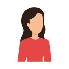 beautiful and young woman character