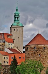 Obraz premium Bautzen, Lauenturm, Turm der Röhrscheidtbastei