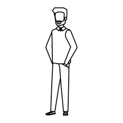 young and casual man with beard