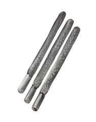 Watercolor set of three electrodes with basic coating for manual arc welding.