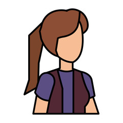 elegant businesswoman avatar character