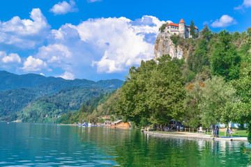 Fototapeta na wymiar Lake of Bled Slovenia