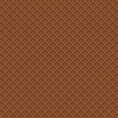 Chocolate wafer pattern in top view. Beautiful wafer pattern.