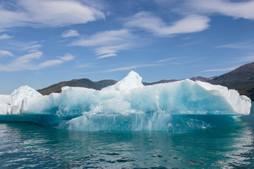Iceberg from Sawyer glacier in Tracy Arm fjord near Juneau Alaska