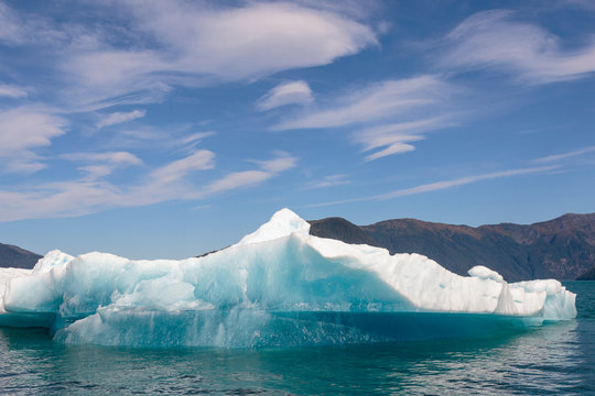 Iceberg from Sawyer glacier in Tracy Arm fjord near Juneau Alaska