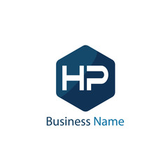 Obraz premium Initial HP Letter Logo Design