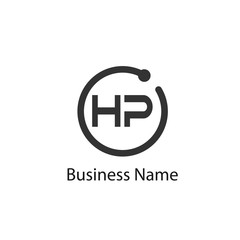 Initial HP Letter Logo Design