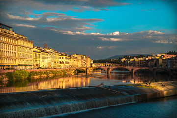 Arno river in florence