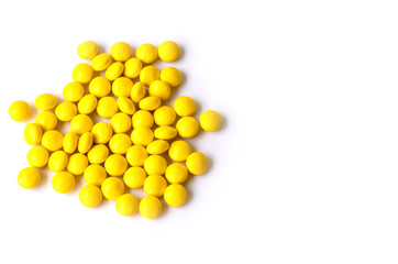 Madicine on white background