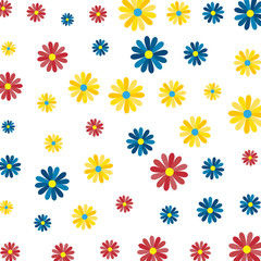 beautiful flowers pattern background
